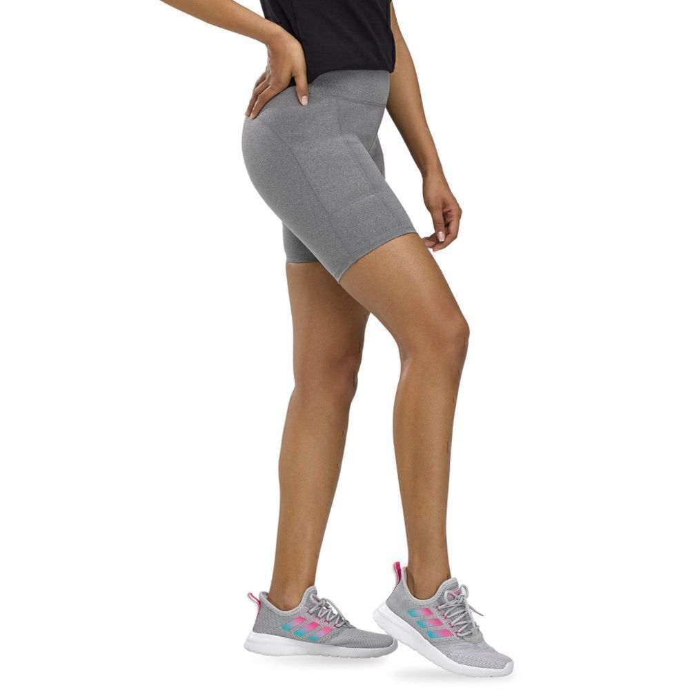HUE Women’s Active‎ Pep Talking Bike Shorts Still Grey, Size M, NWT